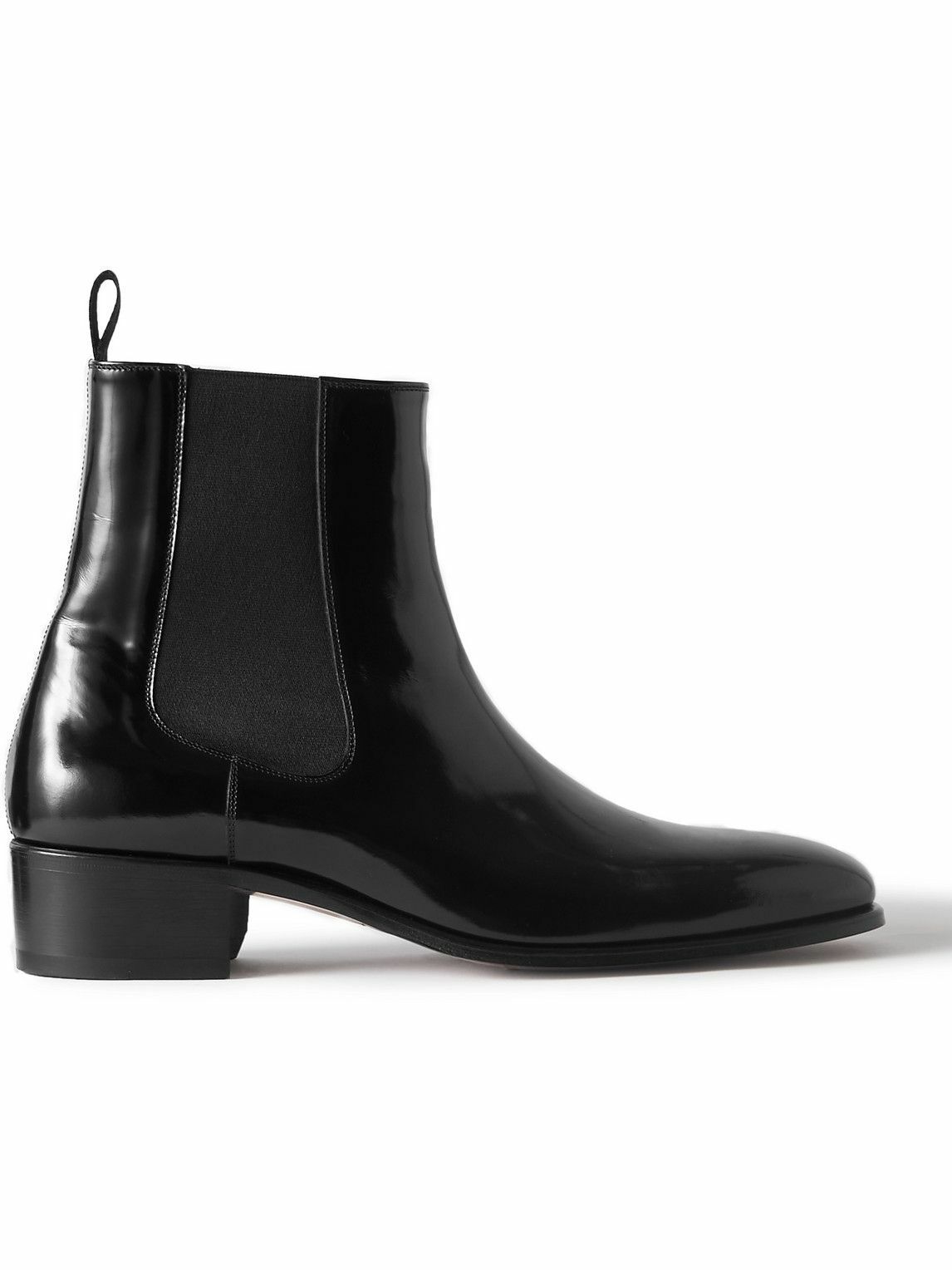 Photo: TOM FORD - Alec Patent-Leather Chelsea Boots - Black