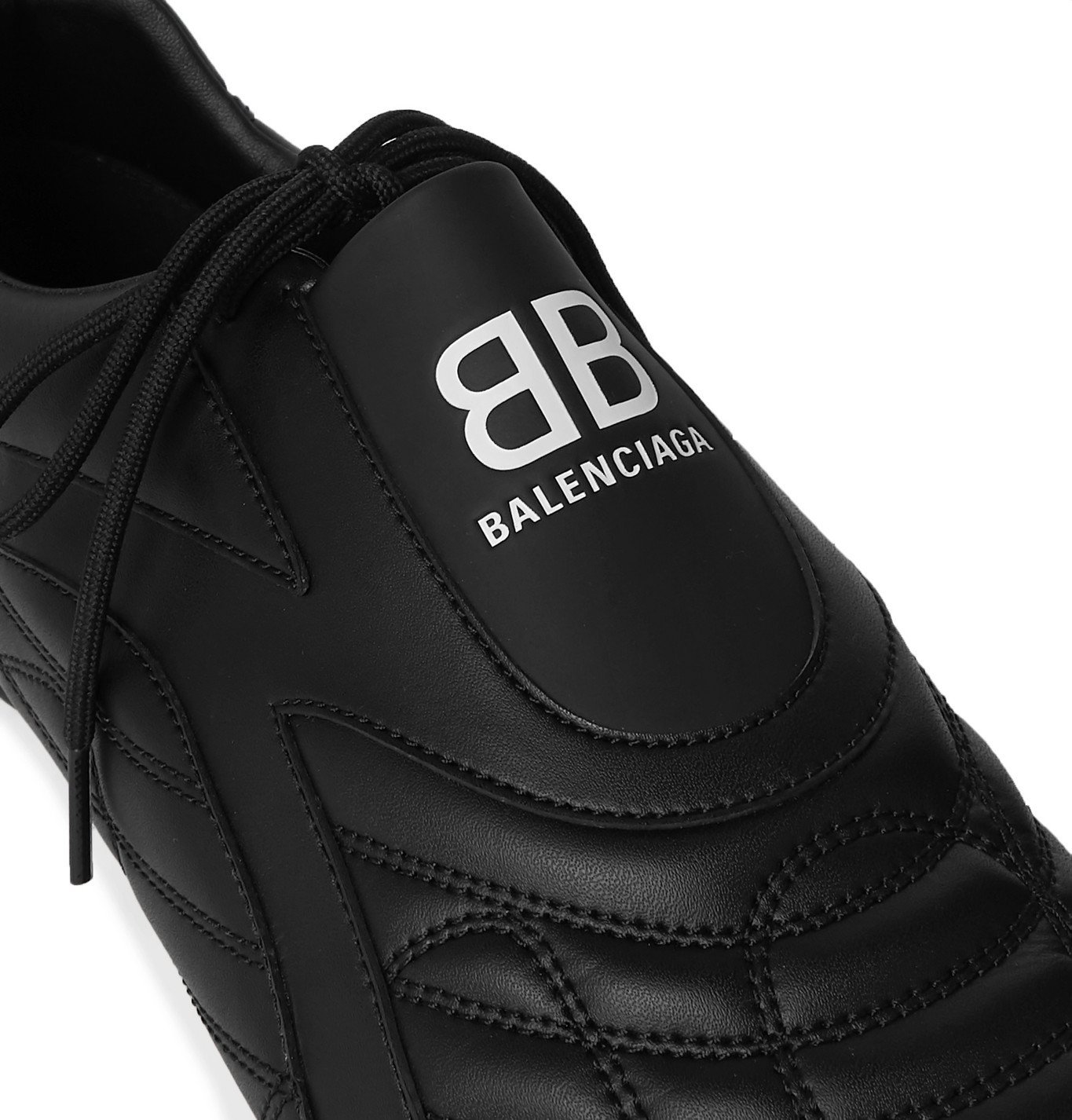 Balenciaga - Zen Logo-Print Faux Leather Sneakers - Black Balenciaga