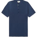 Oliver Spencer - Organic Cotton-Jersey Henley T-Shirt - Navy