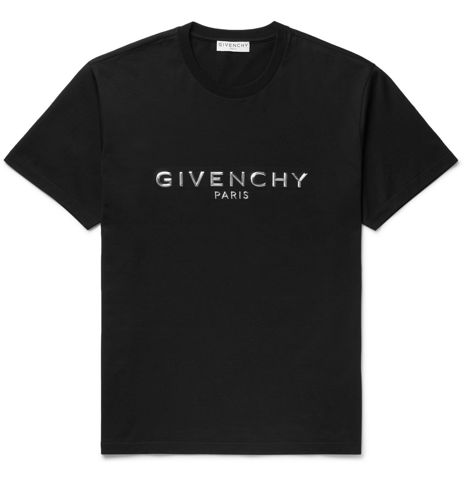 Givenchy - Logo-Embellished Cotton-Jersey T-Shirt - Black Givenchy