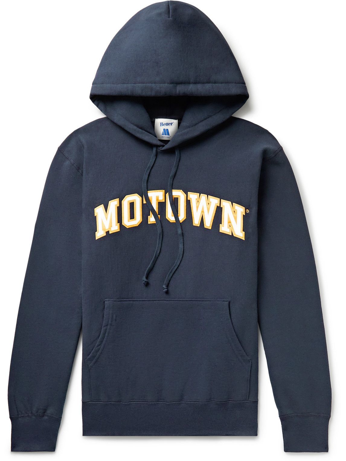 Better™ Gift Shop - MOTOWN® Appliquéd Fleece-Back Cotton-Jersey Hoodie ...