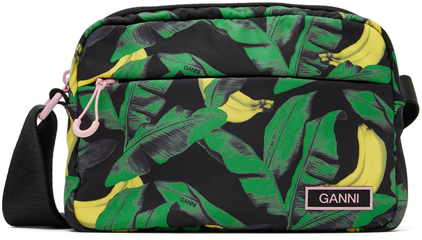 Ganni Black Recycled Polyester Handbag