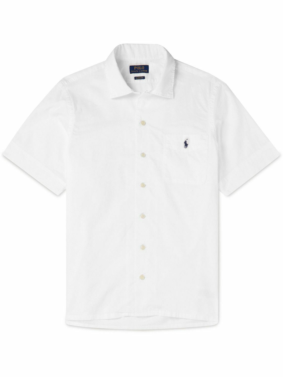 Polo Ralph Lauren - Logo-Embroidered Cotton-Poplin Shirt - White