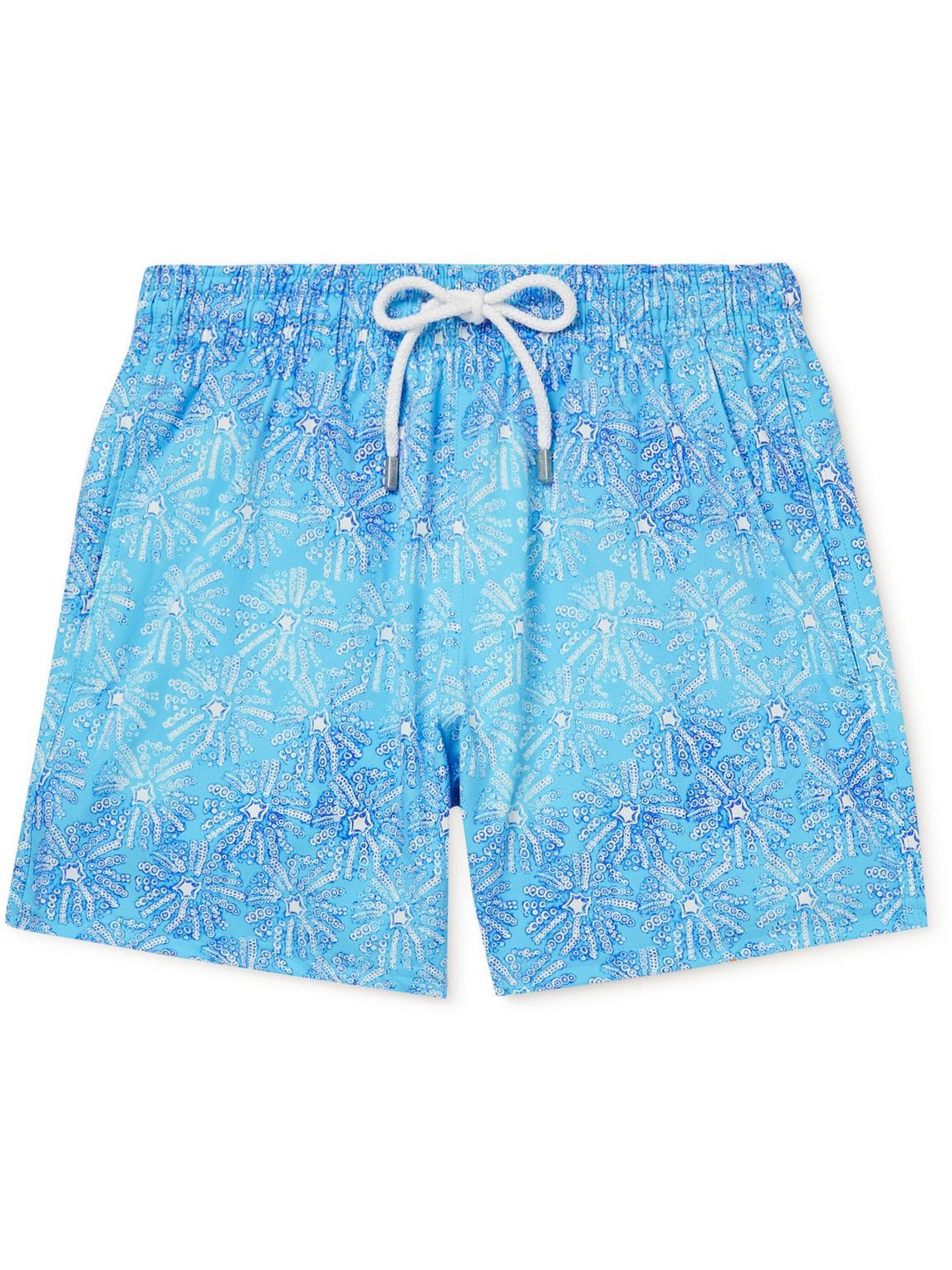 Photo: Vilebrequin - Moonrise Straight-Leg Mid-Length Printed Swim Shorts - Blue