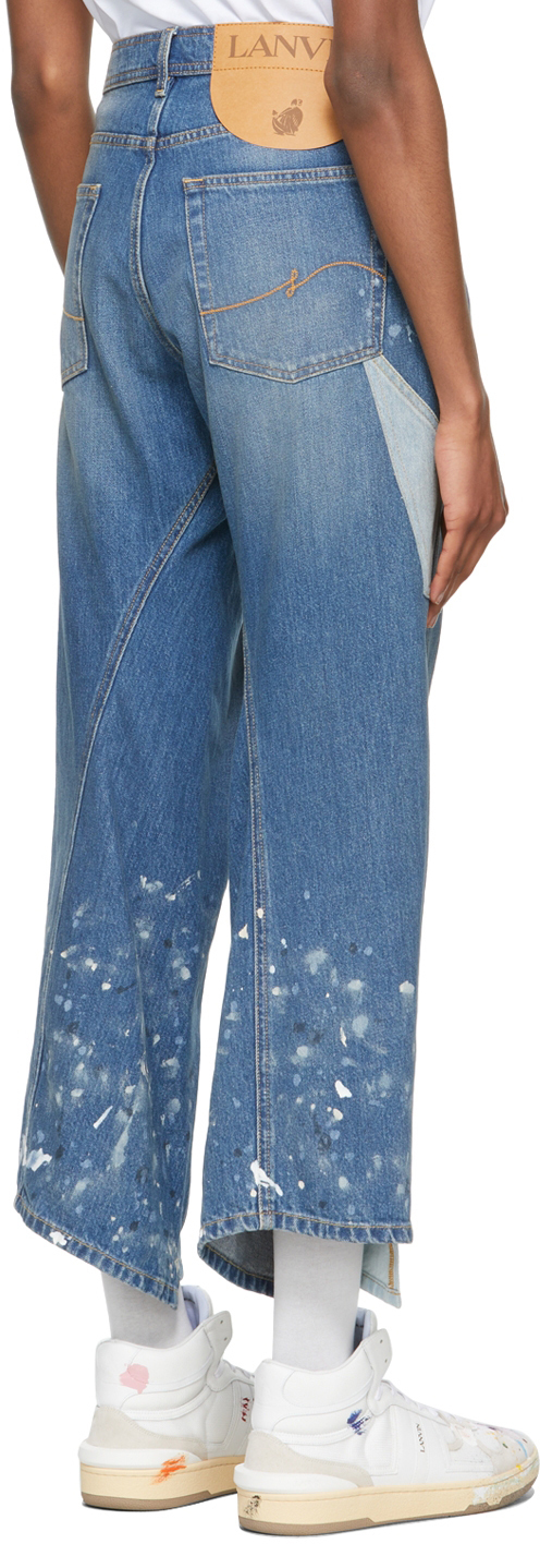 Lanvin Blue Gallery Dept. Edition Twist Jeans Lanvin