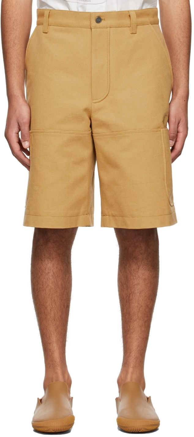 jacquemus orange shorts