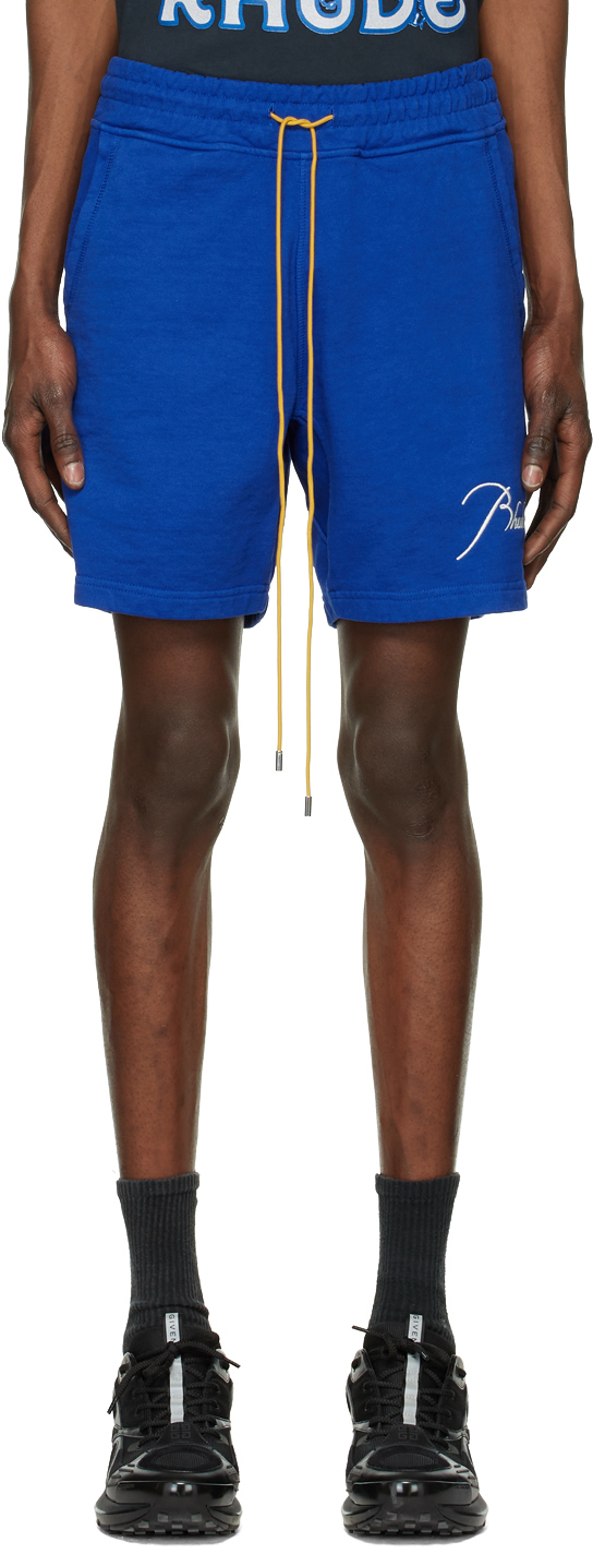 Rhude Blue Terry Shorts Rhude