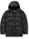 Barbour Gold Standard - Harlyn Quilted Ripstop Hooded Down Jacket - Black