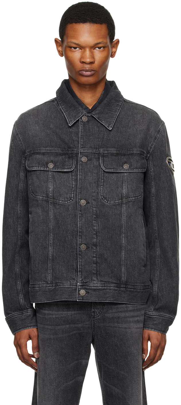Diesel Black DBarcy Denim Jacket Diesel