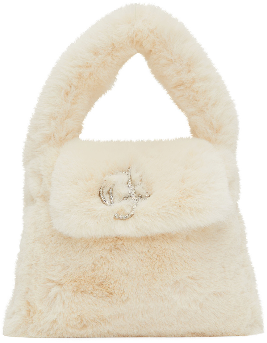 Blumarine OffWhite EcoFur Bag