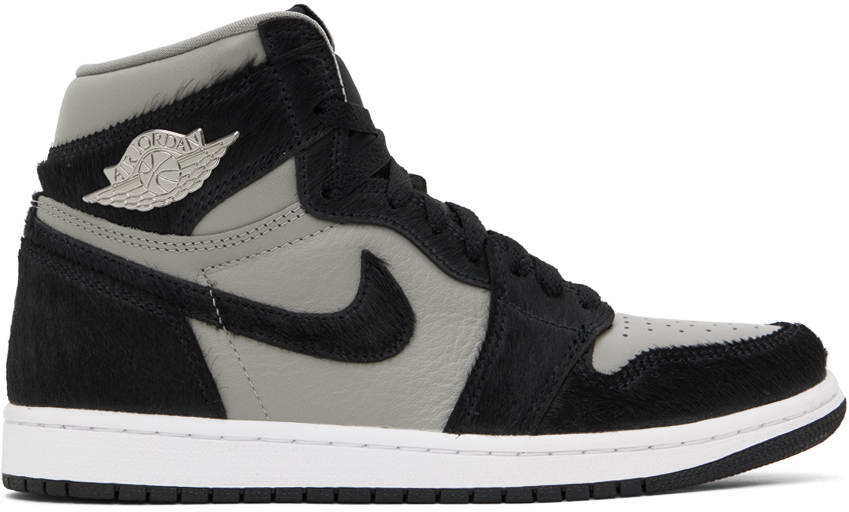 Nike Jordan Black & Gray Air Jordan 1 Retro Sneakers Nike Jordan Brand