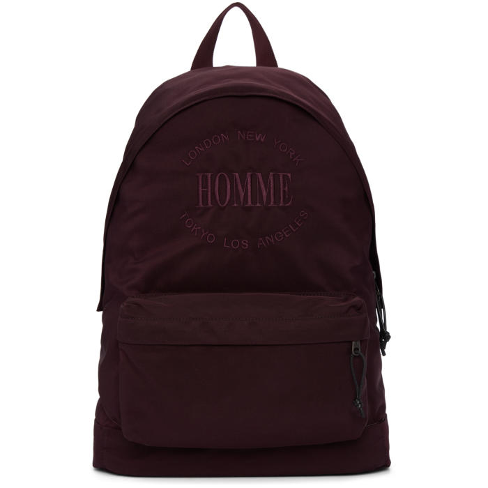 Balenciaga Burgundy Homme Explorer Backpack Balenciaga