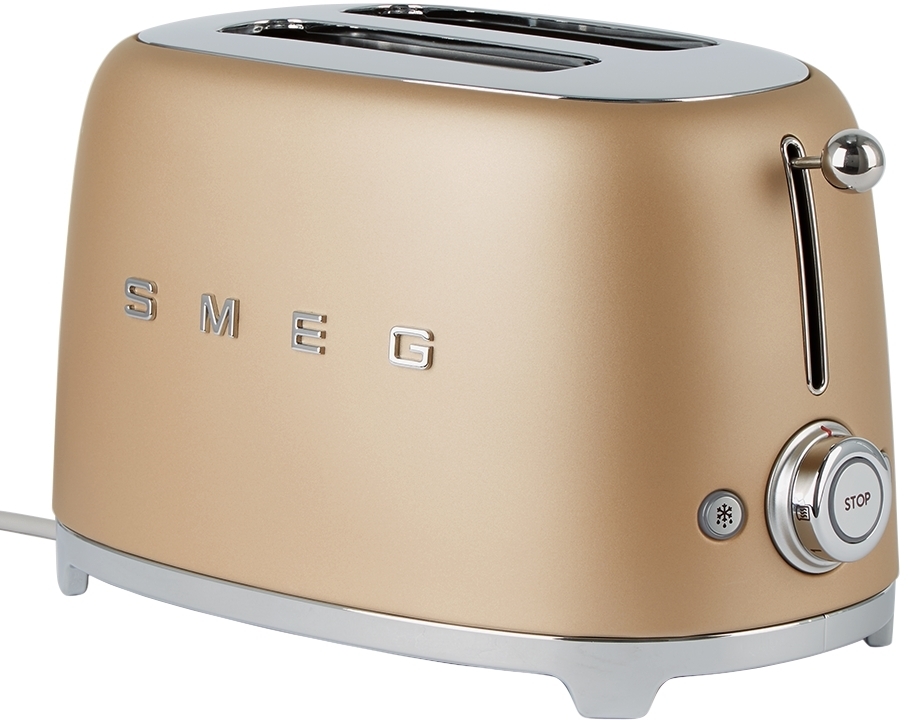 SMEG Gold Matte RetroStyle 2 Slice Toaster SMEG