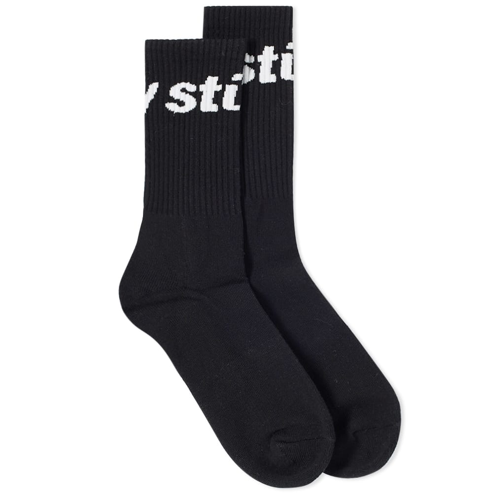 Stussy Jacquard Logo Sock Black Stussy