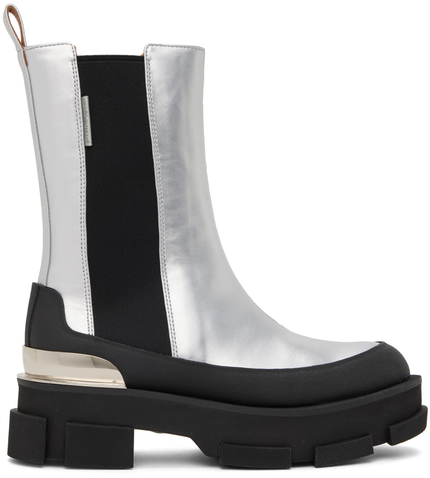 Photo: both Silver Gao Platform Chelsea Boots