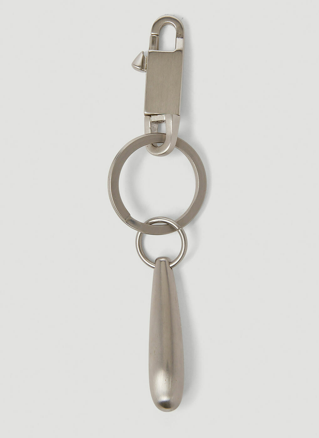 Teardrop Keychain in Silver