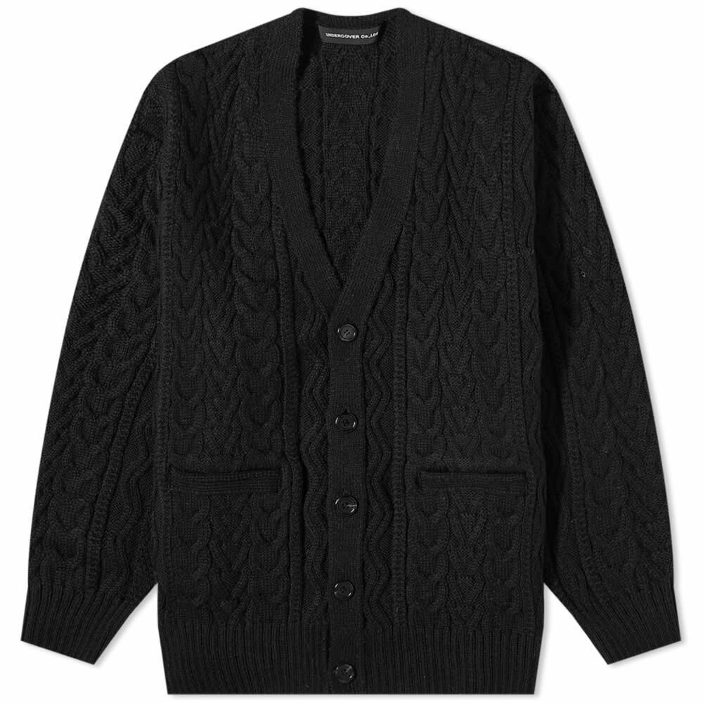 Undercover Men S Cable Knit Cardigan In Black Undercover