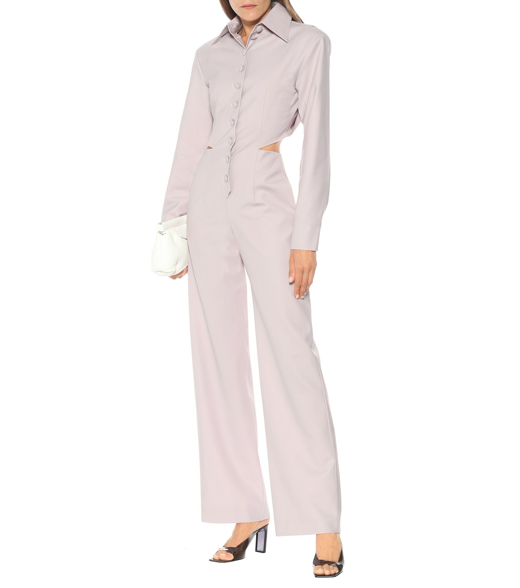 Materiel Tbilisi - Cutout wool-blend jumpsuit Materiel Tbilisi