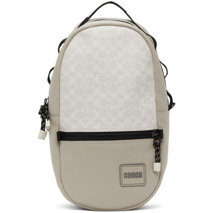 coach backpack white