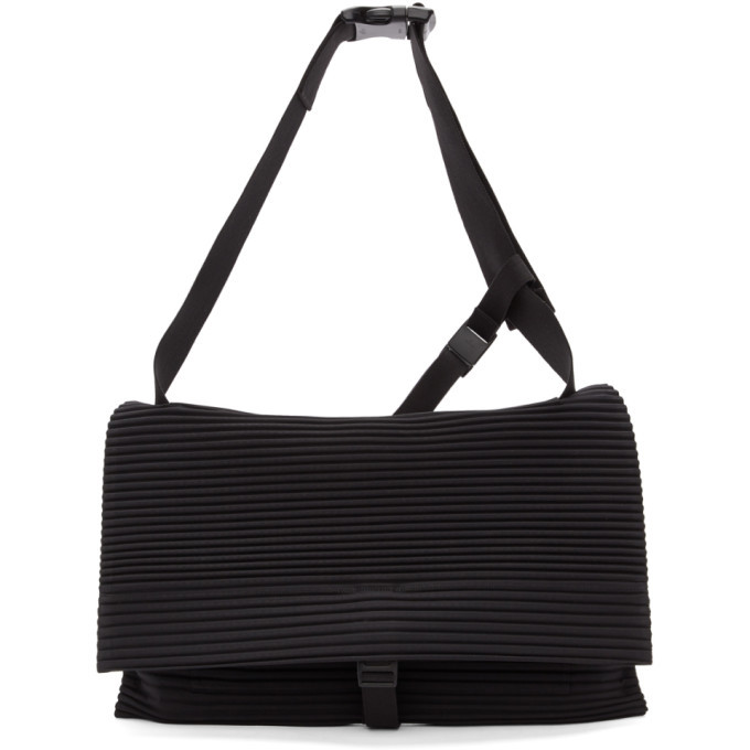 Homme Plisse Issey Miyake Black Pleats Flat Bag Homme Plisse Issey