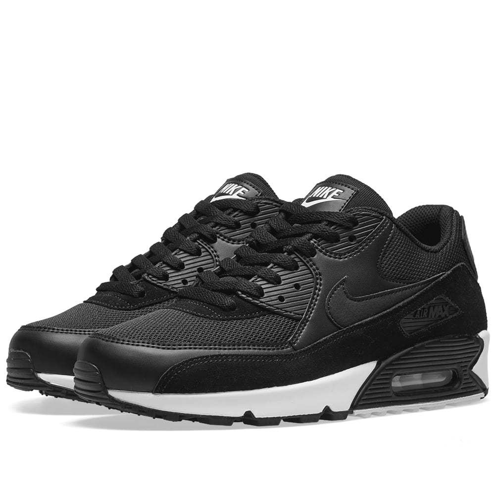 nike air max 90 essential black white