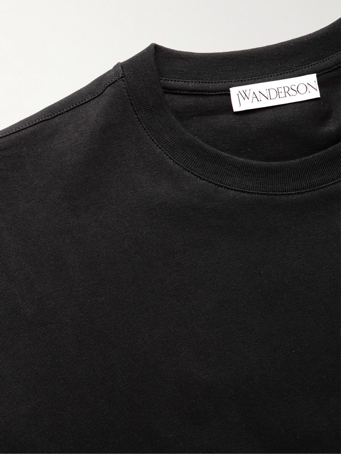 JW Anderson - Logo-Embroidered Cotton-Jersey T-Shirt - Black JW Anderson