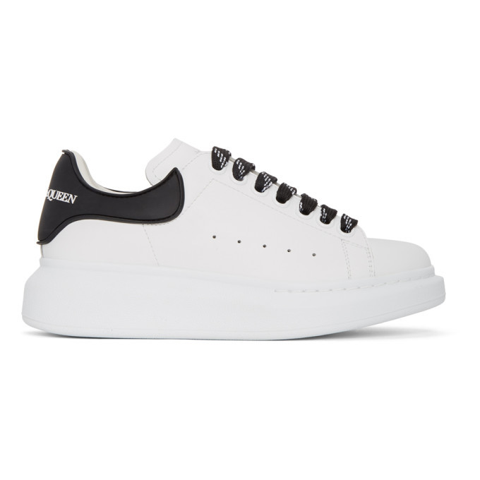 alexander mcqueen white and black oversized sneakers