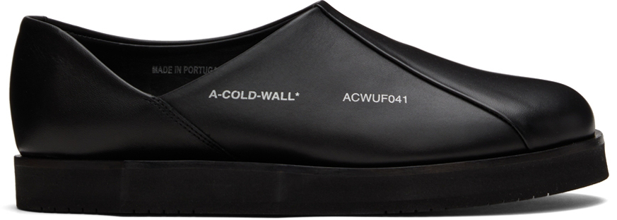 Photo: A-COLD-WALL* Black Geometric Model 3 Loafers