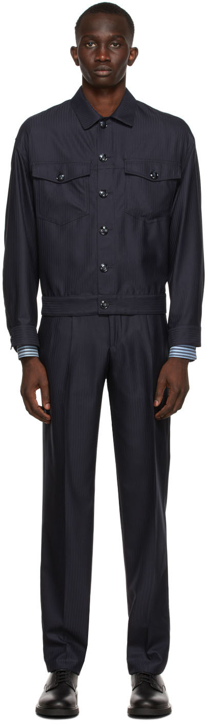 armani suit navy