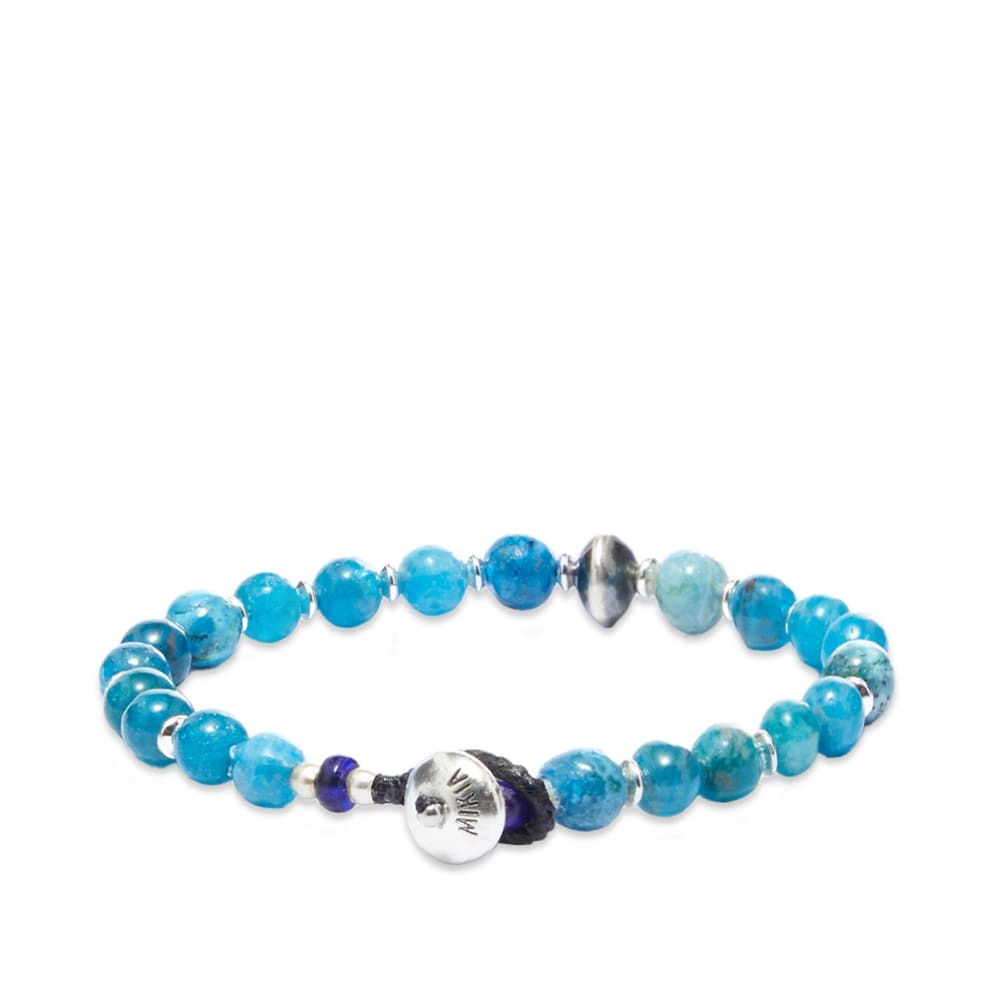 Mikia Men's Stone Bracelet in Blue Apatite Mikia