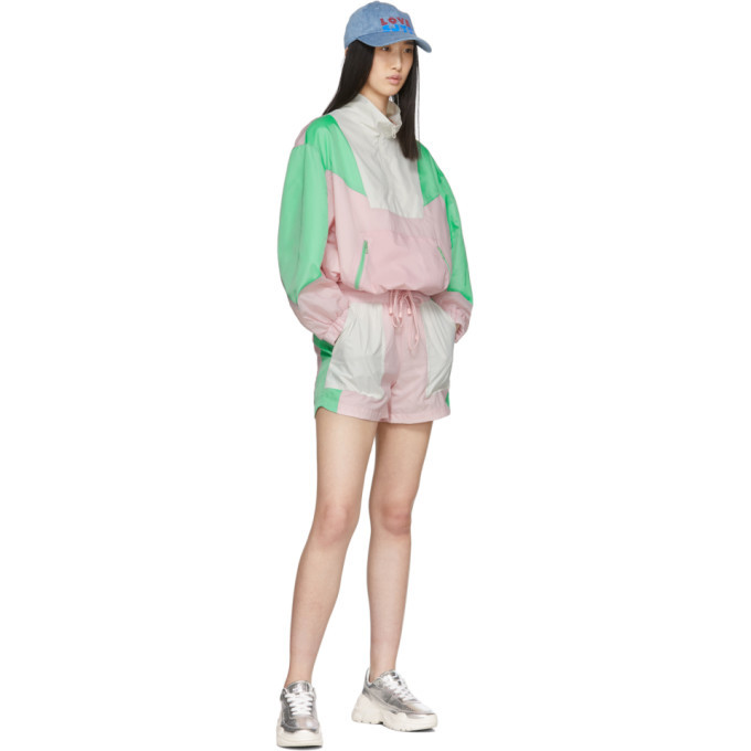 Green Colorblock Windbreaker Jacket SJYP