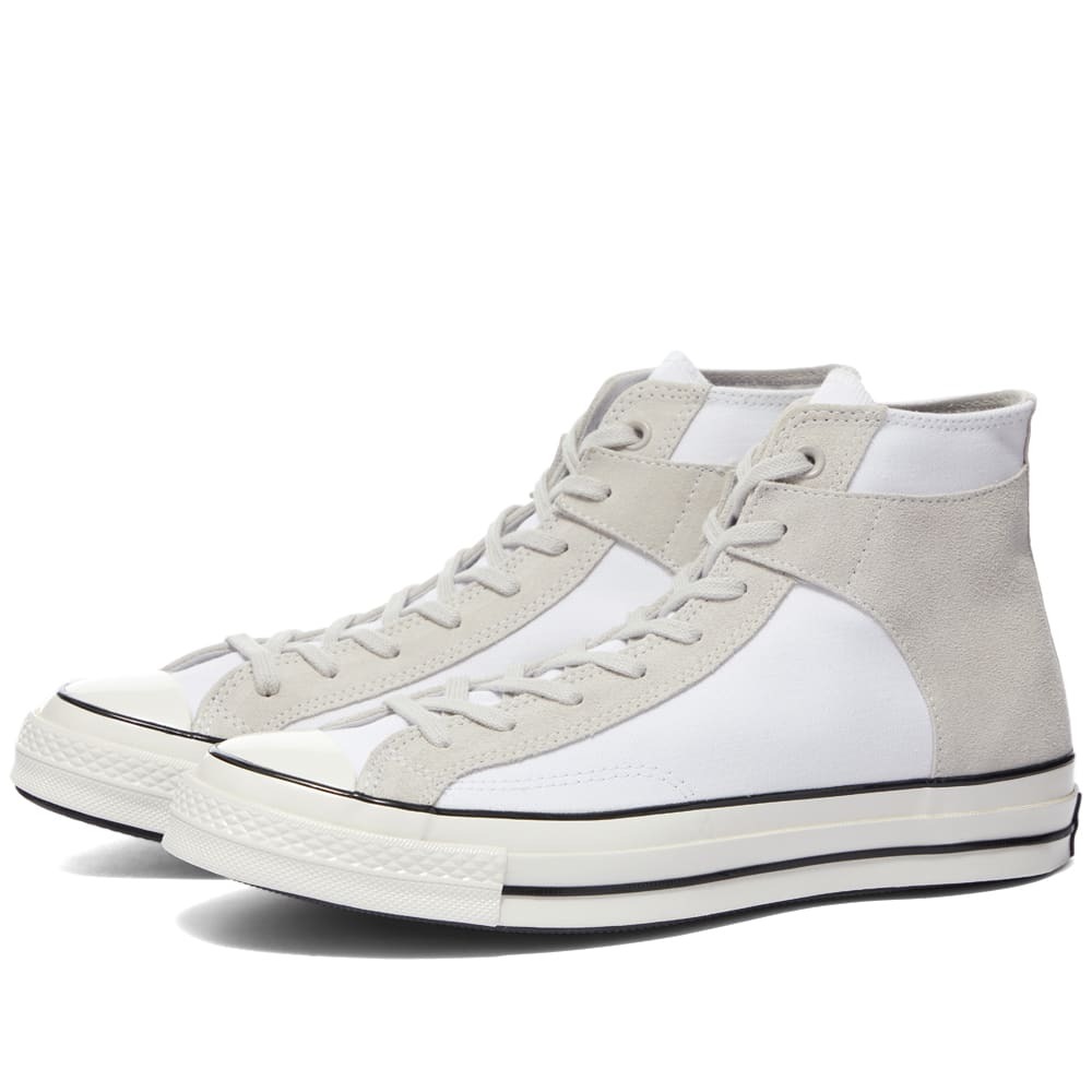 Photo: Converse Men's Chuck 70 Hi-Top Sneakers in White/Mouse/Black
