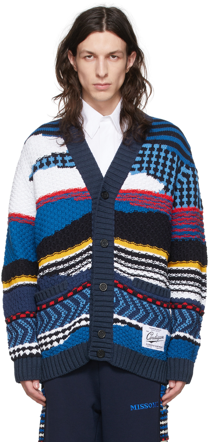 missoni striped multicolor knit cardigan