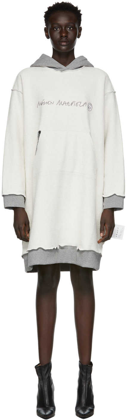 off white hoodie dress