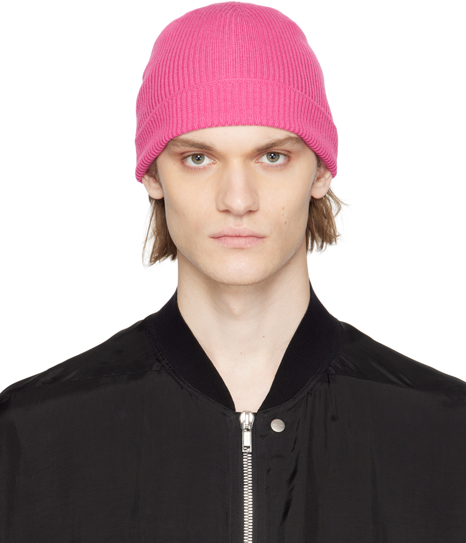 Photo: Rick Owens Pink Rolled Beanie
