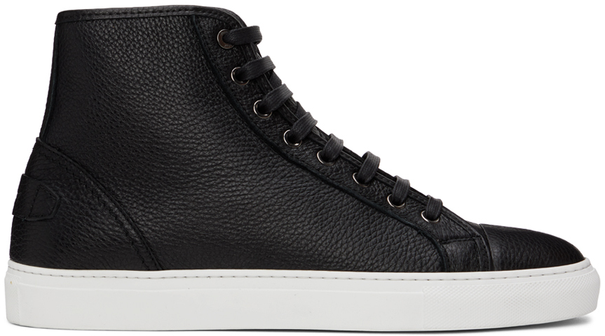 Brioni Black Leather Sneakers Brioni