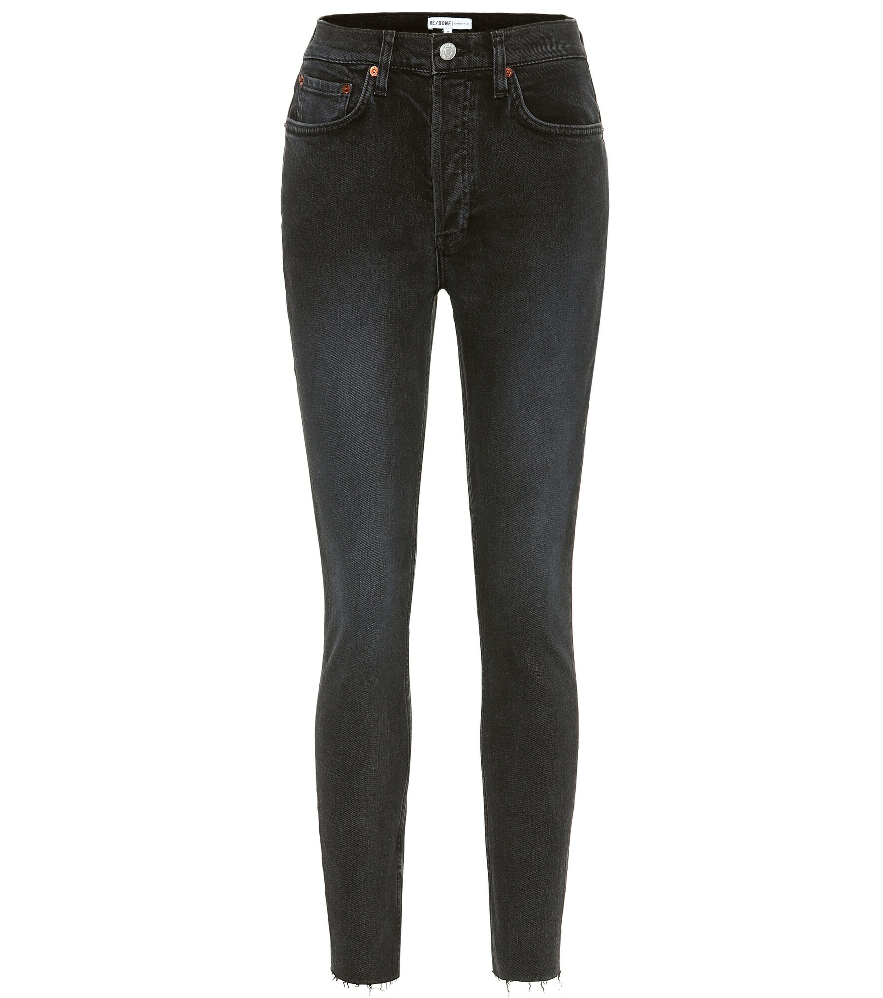 Re/Done - High-rise ankle crop skinny jeans Re/Done