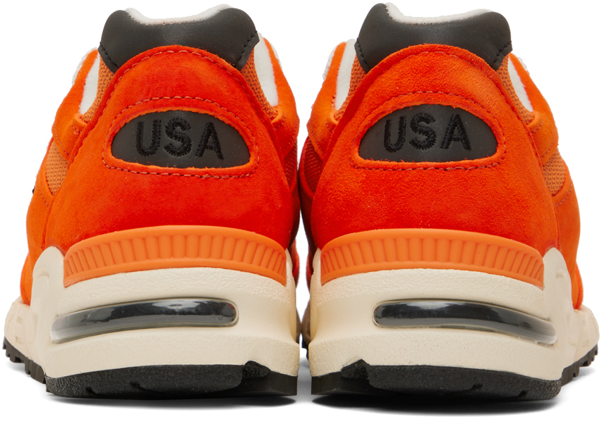 New Balance Orange Made In USA 990v2 Sneakers