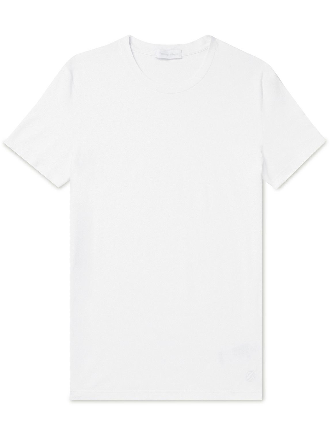 Ermenegildo Zegna - Logo-Embroidered Stretch-Cotton Jersey T-Shirt ...
