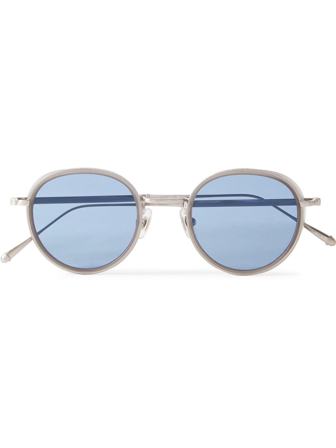 Matsuda Round Frame Acetate And Titanium Sunglasses Matsuda