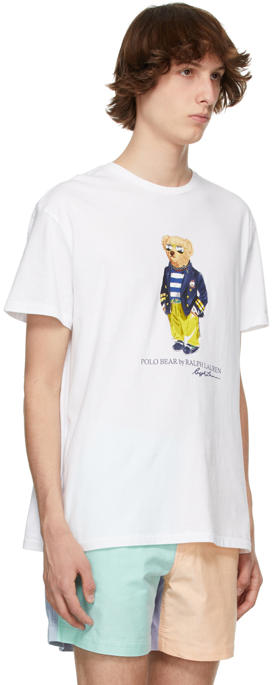 Polo Ralph Lauren White Polo Bear T 
