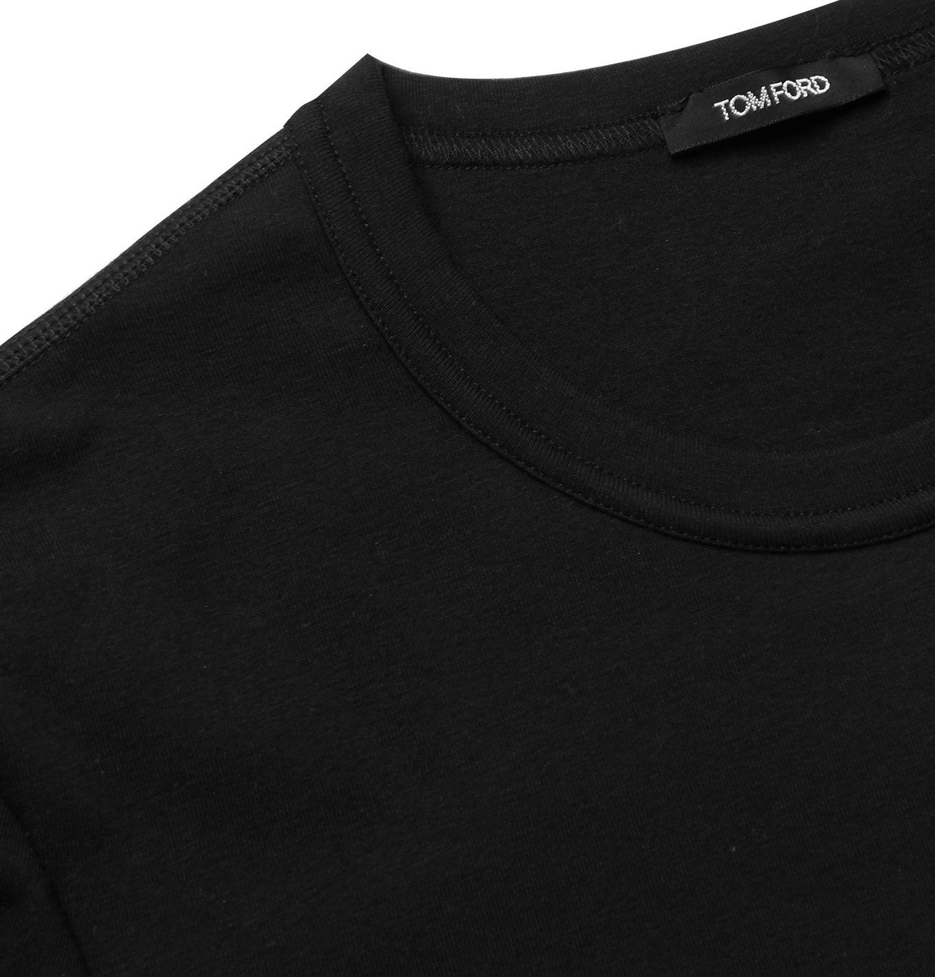 TOM FORD SlimFit StretchCotton Jersey TShirt Black TOM FORD