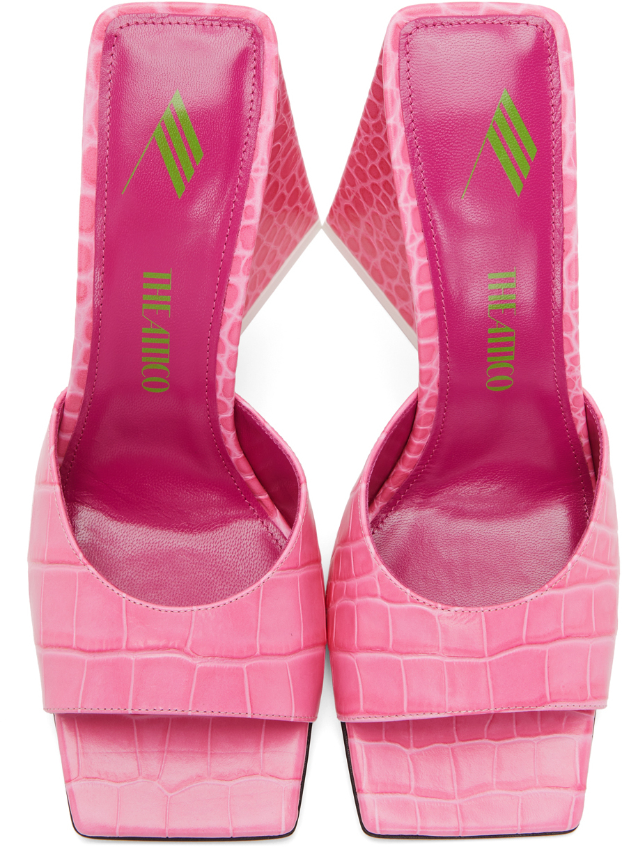 the attico devon mule pink