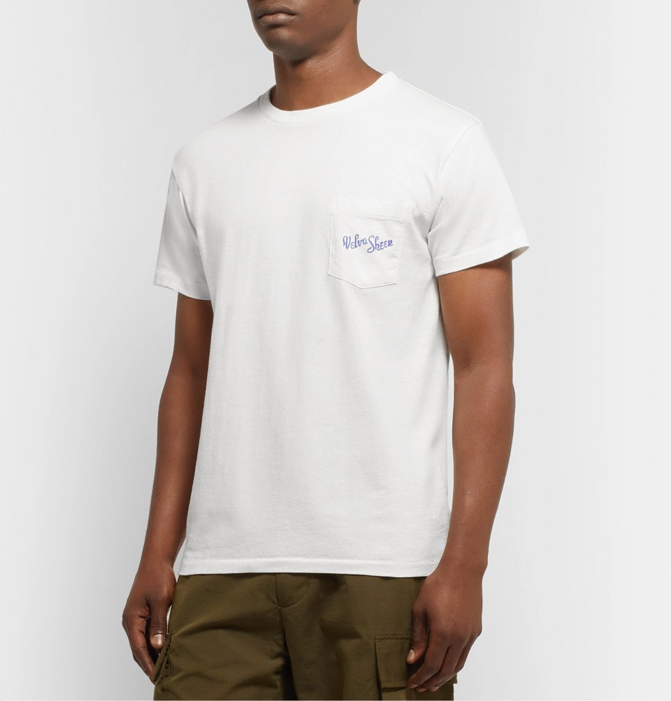 Velva Sheen - Logo-Print Cotton-Jersey T-Shirt - White Velva Sheen