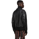 032c Black Die Todliche Doris Edition Leather Flight Jacket