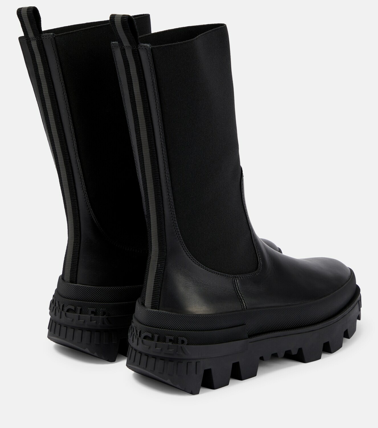 Moncler - Neue leather Chelsea boots Moncler