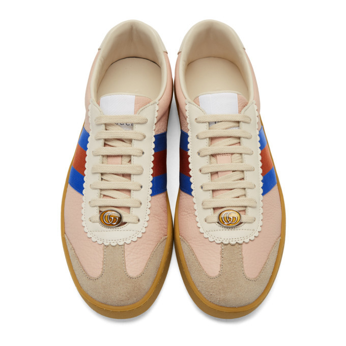 Gucci Pink and Beige G74 Sneakers Gucci