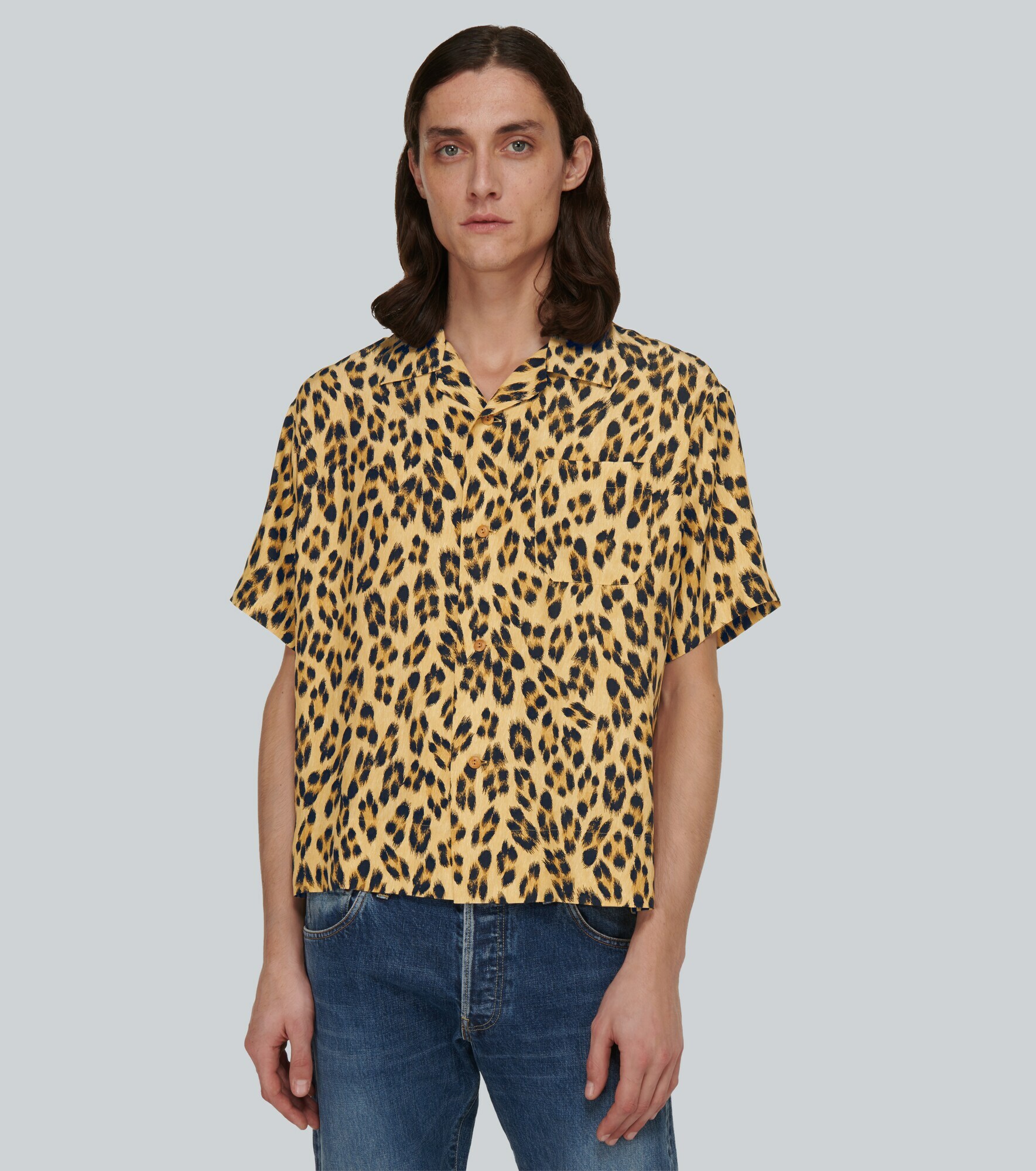 Visvim Caban Leopard Print Silk Shirt Visvim 