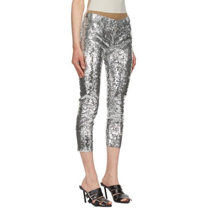 Junya Watanabe Silver Sequin Cropped 