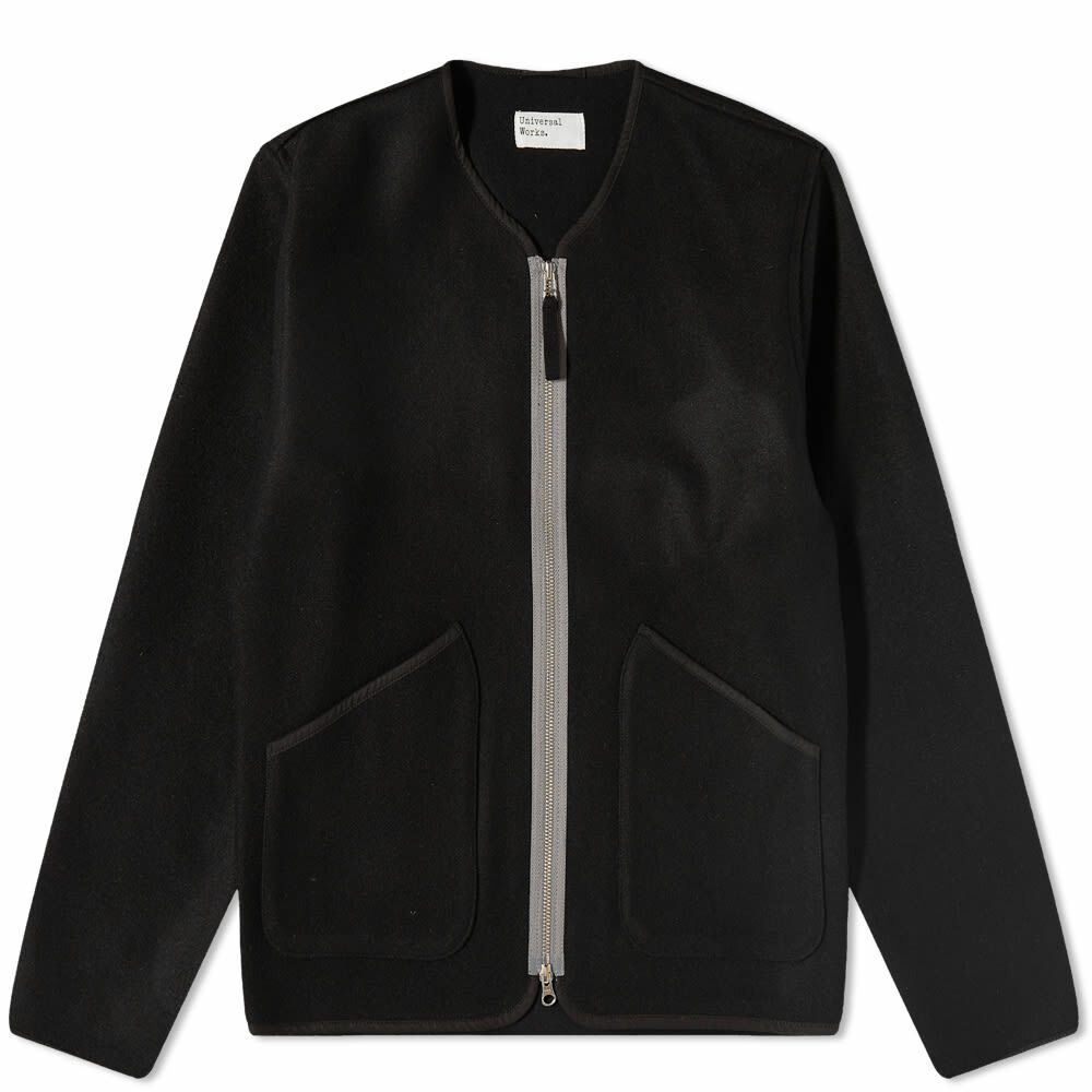 Universal Works Men's Military Liner Jacket in Black Universal Works